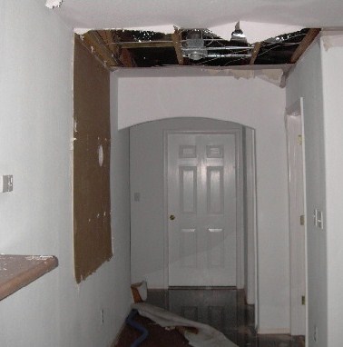 broken pipe in ceiling