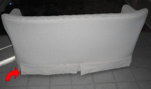 sofa with pet urine spots
